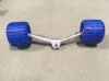 Wobbly roller bracket with two wobbly rollers fitted